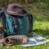 Rucksack und Wanderschuhe